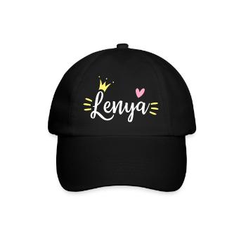 Couronne de nom Lenya - Casquette classique - noir/noir - Devant