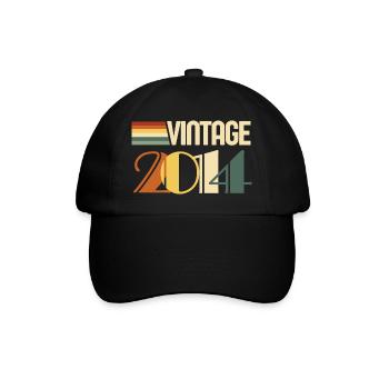 Vintage 2014 - 2014 Anniversary Gift - Baseball Cap - black/black - Front