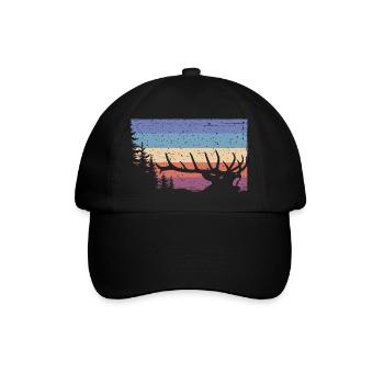 Cerf - Casquette classique - noir/noir - Devant