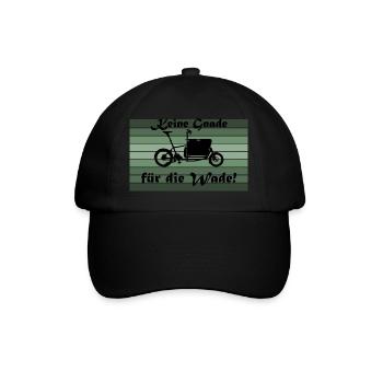 Pas de pitié pour le veau ; Muli, vélo cargo - Casquette classique - noir/noir - Devant