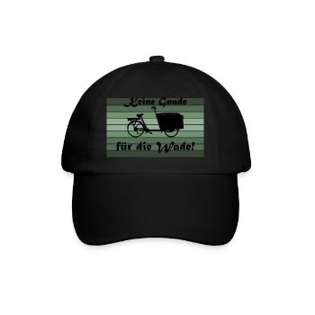 Pas de pitié pour le veau, vélo cargo - Casquette classique - noir/noir - Devant