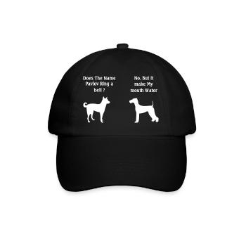 Does The Name Pavlov Ring a Bell Funny Psychology - Baseball Cap - black/black - Front