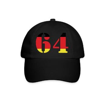 64 Numéro Jersey Allemagne - Casquette classique - noir/noir - Devant