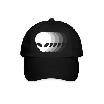 Nuances de petits extraterrestres gris, du blanc au noir - Casquette classique - noir/noir - Devant