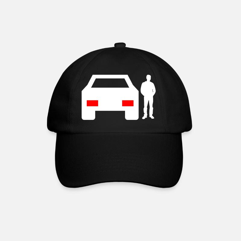 Auto - Baseballkappe - Schwarz/Schwarz