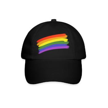 LGBTQ - Baseballkappe - Schwarz/Schwarz - Vorne