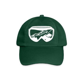 Snowboarding Goggles - Baseball Cap - bottle green - Front
