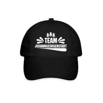 Team Johanngeorgenstadt - Baseballkappe - Schwarz/Schwarz - Vorne