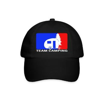 Team Camping - Baseball Cap - black/black - Front