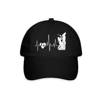 Rock Climbing Heartbeat - Baseball Cap - black/black - Front