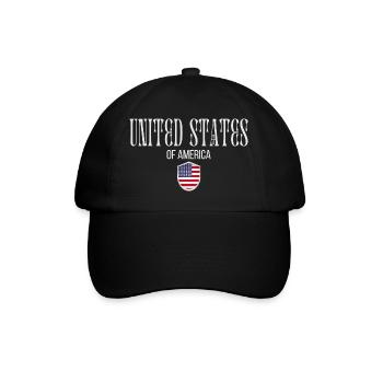 Originally from the USA, born in America - Baseball Cap - black/black - Front