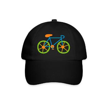 Vélo Coloré Cyclisme Enfants Vélo de route Vélo Tour Bande dessinée - Casquette classique - noir/noir - Devant