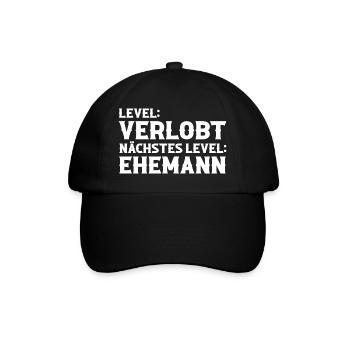 Bräutigam Polterabend Junggesellenabschied - Baseballkappe - Schwarz/Schwarz - Vorne