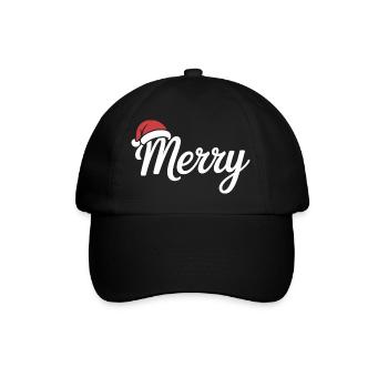 Scénario de joyeux Noël avec chapeau de Père Noël - Casquette classique - noir/noir - Devant