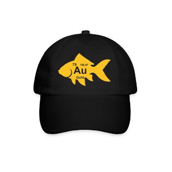 Poisson rouge au Élément Or Amoureux de la Science - Casquette classique - noir/noir - Devant