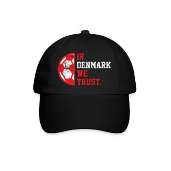 In Denmark we trust - Baseballkappe - Schwarz/Schwarz - Vorne