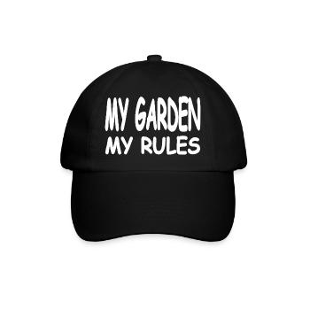 Garten - Baseballkappe - Schwarz/Schwarz - Vorne