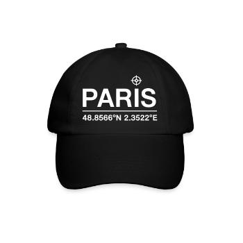 Paris Coordinate France Tour - Baseball Cap - black/black - Front