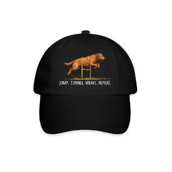 Répétition du tunnel de saut du Labrador Agility - Casquette classique - noir/noir - Devant