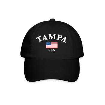 Tampa, USA - Baseballkappe - Schwarz/Schwarz - Vorne