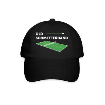 Table Tennis Old Schmetterhand Saying - Baseball Cap - black/black - Front