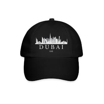 Dubai Skyline, Dubai United Arab Emirates - Baseball Cap - black/black - Front