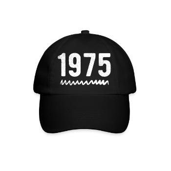 1975 Jubiläum 1975 Retro 1975 - Baseballkappe - Schwarz/Schwarz - Vorne