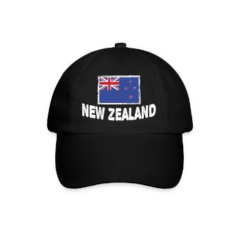 New Zealander New Zealand Flag Of New Zealand - Baseball Cap - black/black - Front