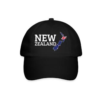 New Zealand Cool New Zealander Flag - Baseball Cap - black/black - Front