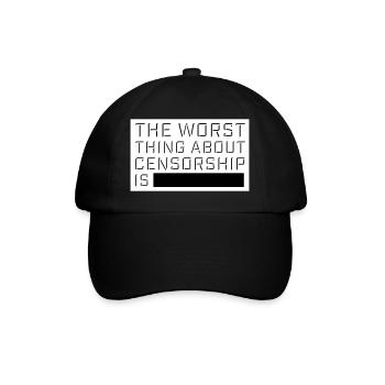 Le pire dans la censure, c’est l’ironie amusante - Casquette classique - noir/noir - Devant