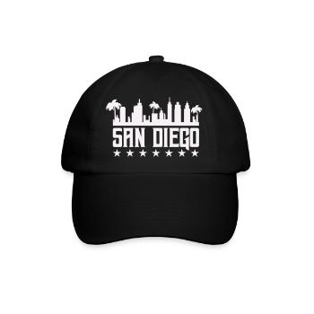 San Diego Skyline Palm Vista - Casquette classique - noir/noir - Devant