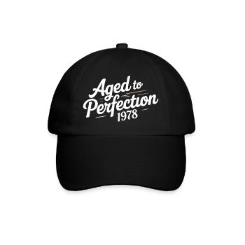1978 Design für den 48 – Seit 48 Jahren - Baseballkappe - Schwarz/Schwarz - Vorne