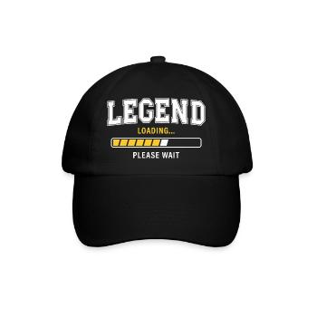 Legend Loading Please Wait - Baseballkappe - Schwarz/Schwarz - Vorne