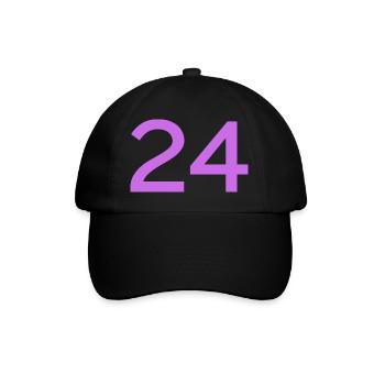 24 - Baseball Cap - black/black - Front