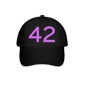 42 - Baseball Cap - black/black - Front