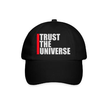 Trust The Universe Spiritual Universe Quote Logo - Baseball Cap - black/black - Front