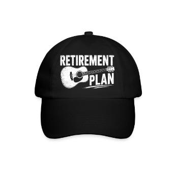 Retirement Plan Guitar - Baseballkappe - Schwarz/Schwarz - Vorne
