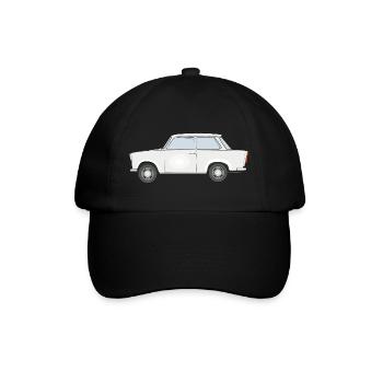 Trabi, Transnt aus der DDR - Baseballkappe - Schwarz/Schwarz - Vorne