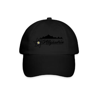 Allgäuerin Design - Baseballkappe - Schwarz/Schwarz - Vorne