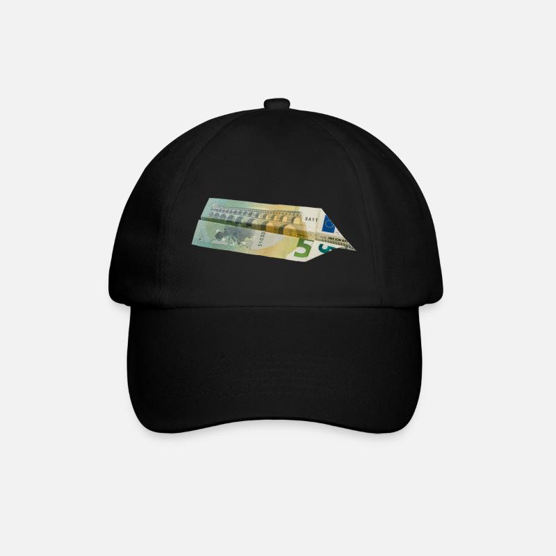 5-Euro-Schein - Baseballkappe - Schwarz/Schwarz