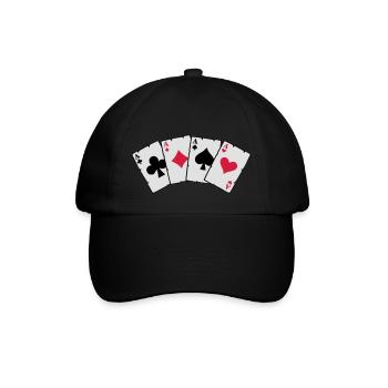Cartes Poker - Cartes Poker - Casquette classique - noir/noir - Devant