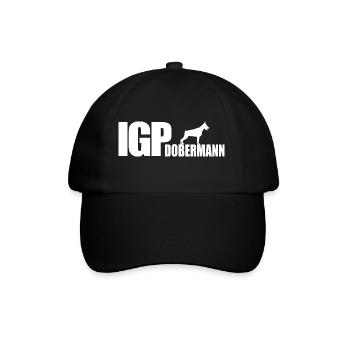 IGP DOBERMANN Hund Hunde Wilsigns Hundesport - Baseballkappe - Schwarz/Schwarz - Vorne