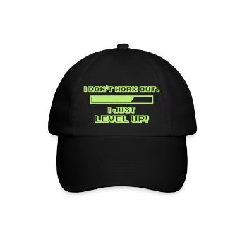 No Workout, Level Up - Casquette classique - noir/noir - Devant