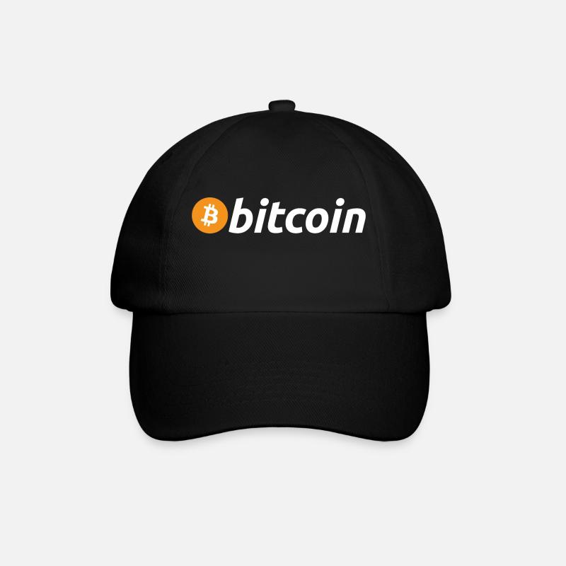 Bitcoin Shirt Bitcoin Logo - Baseballkappe - Schwarz/Schwarz