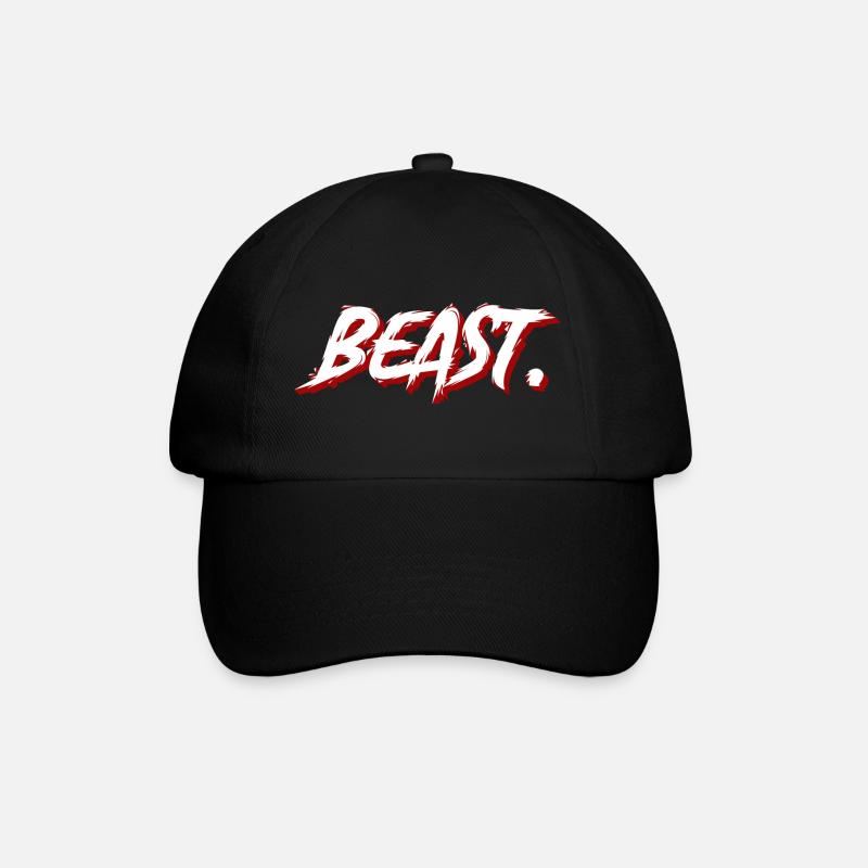 Beast Graffiti Brush Texte - Casquette classique - noir/noir