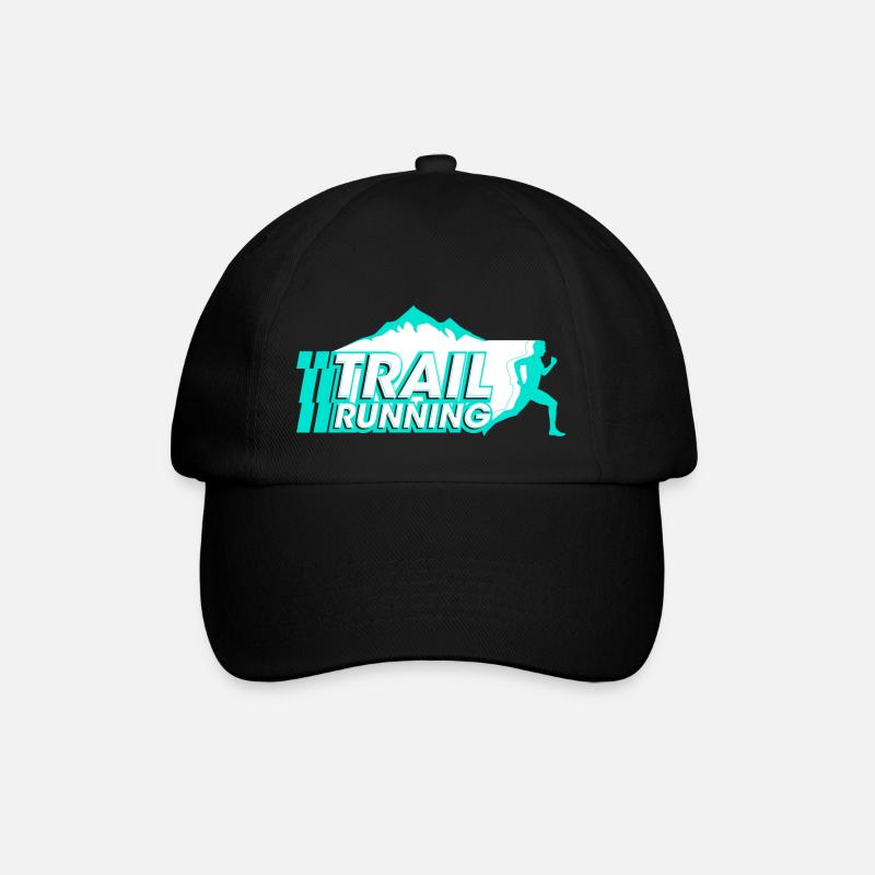 trail running - Casquette classique - noir/noir
