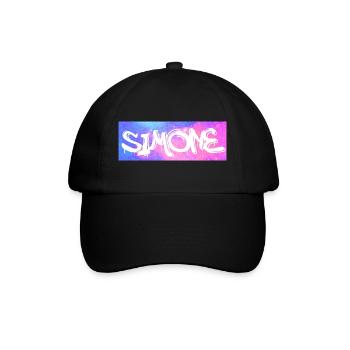 Simone - Baseballkappe - Schwarz/Schwarz - Vorne