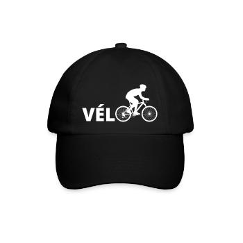 Fahrrad - Baseballkappe - Schwarz/Schwarz - Vorne