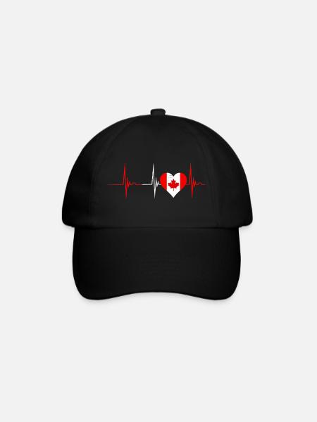 Canada Heartbeat - Baseball Cap - black/black