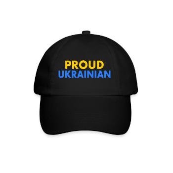 Proud ukrainian - Baseball Cap - black/black - Front